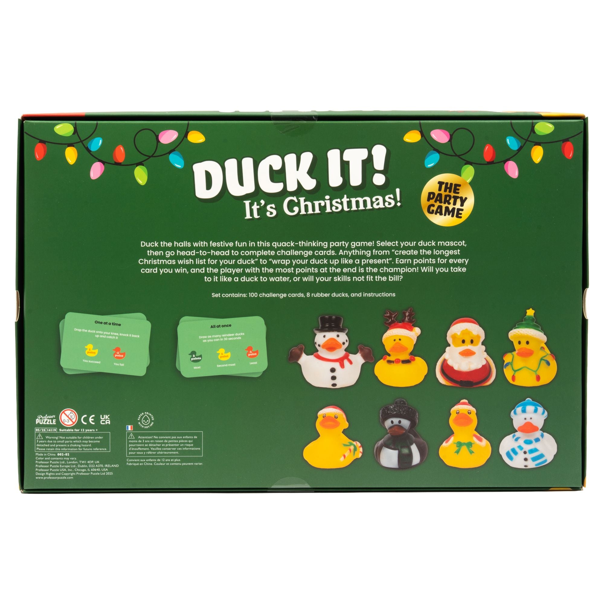 Duck It! It's Christmas! Party Game