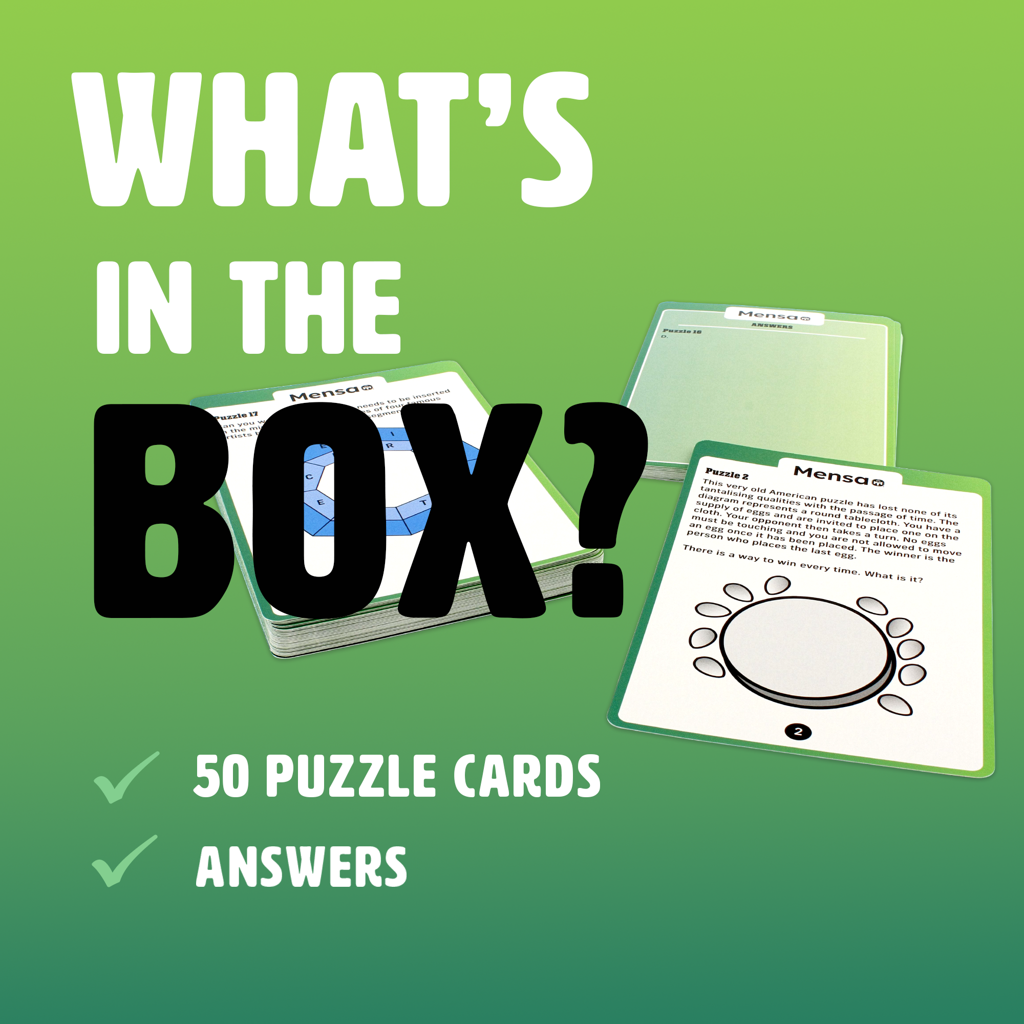 Mensa Riddles & Conundrums Card Game