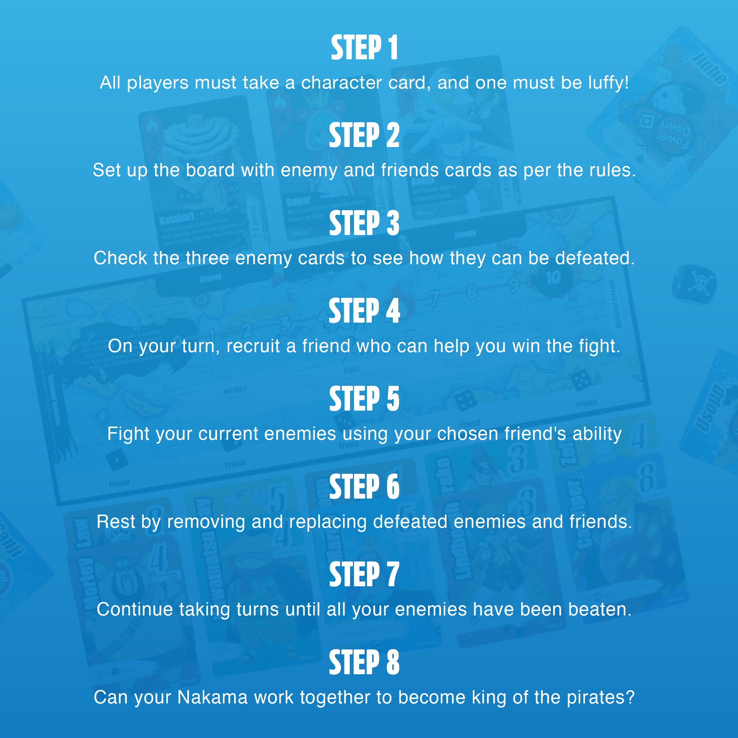 One Piece Nakama: Friends and Enemies Board Game