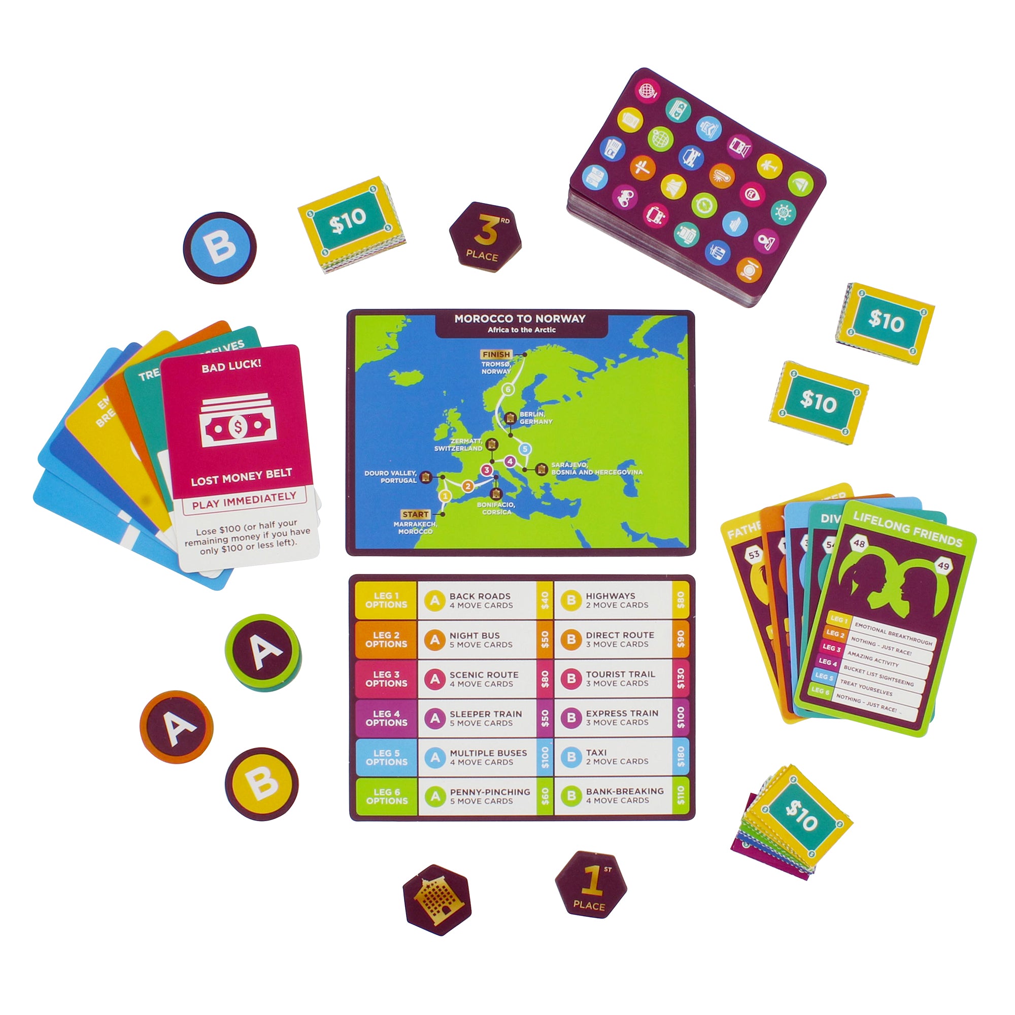 Race Across The World Card Game