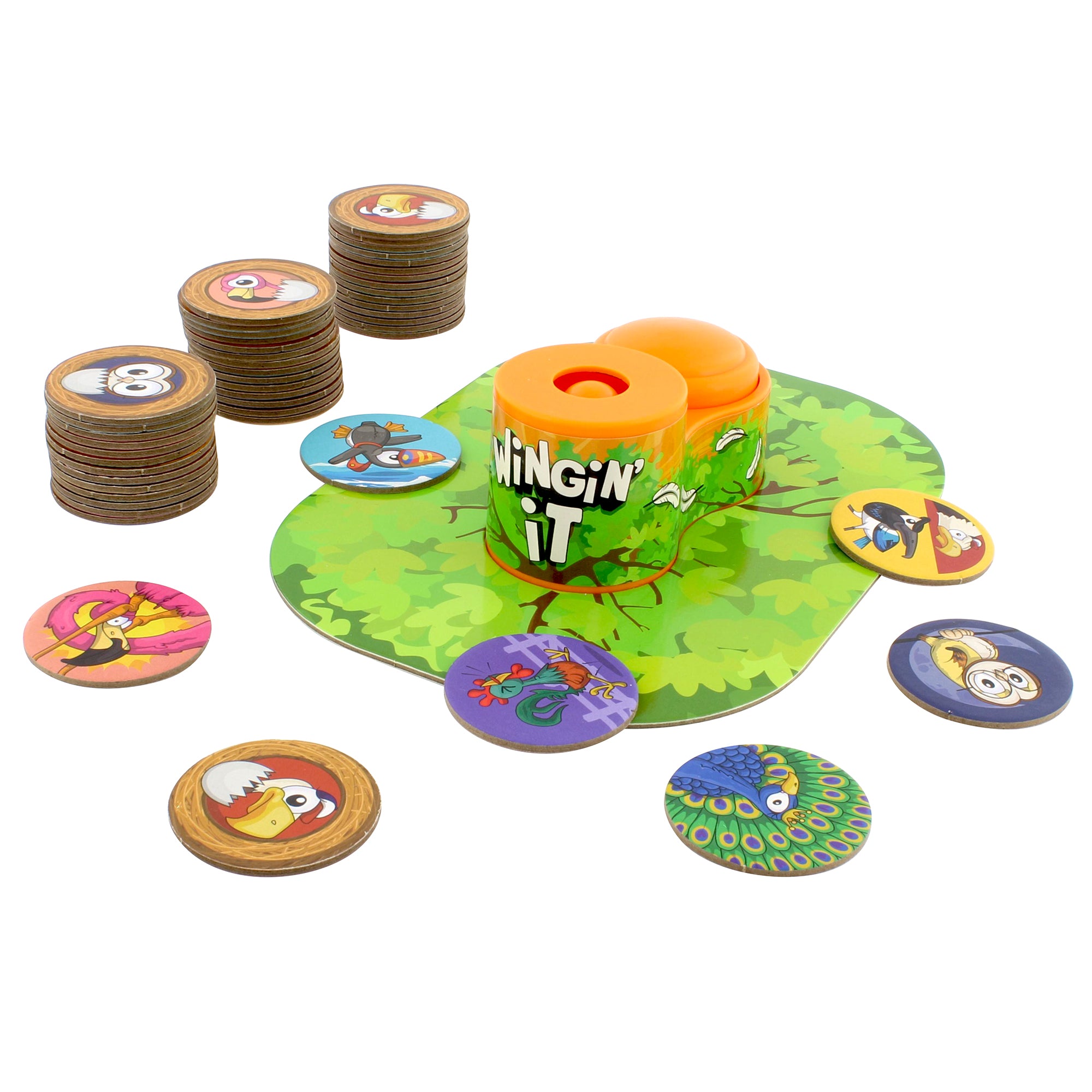 Ginger Fox Wingin' It – Gioco Da Tavolo Famiglia – Sfida La Fortuna E Lancia I Gettoni – 2-5 Giocatori – 8+ Anni