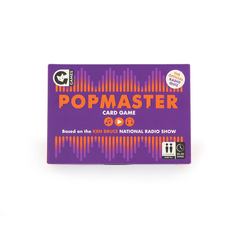 Ginger Fox Popmaster Card Game Angled Front View