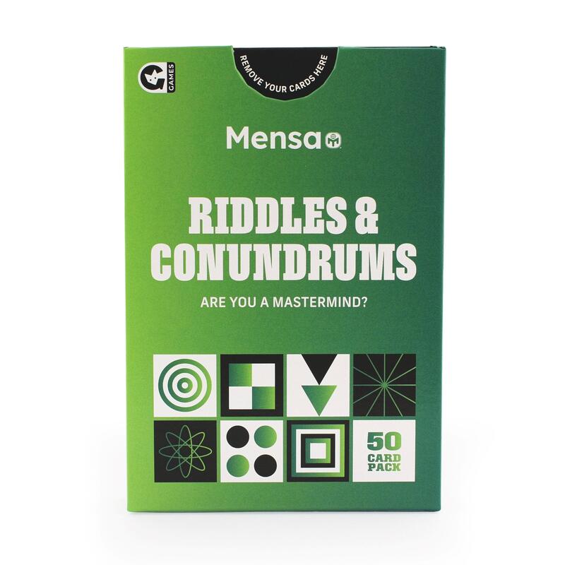 Mensa Riddles & Conundrums Card Game – Ginger Fox