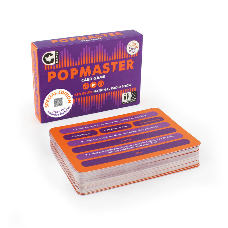Pop Master Questions Popmaster Trivia Card Game | Special Edition | Ginger Fox